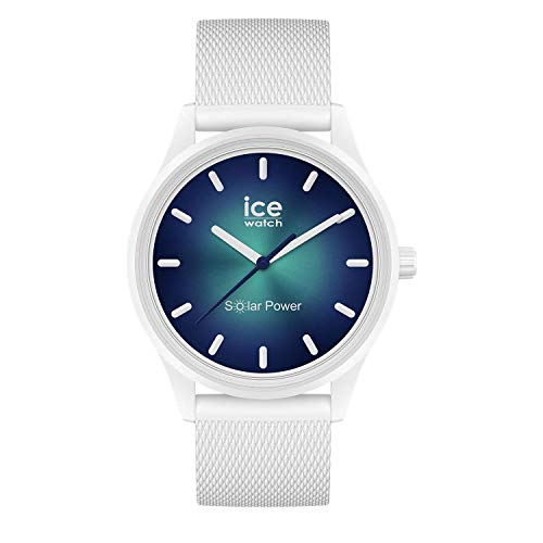 Ice-Watch - ICE solar power Abyss - Weiße Herren/Unisexuhr mit Silikonarmband - 019028...