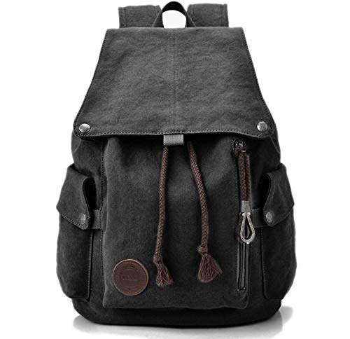 Canvas Leinwand Rucksack Vintage für Outdoor Camping Außflug Sports Universität...