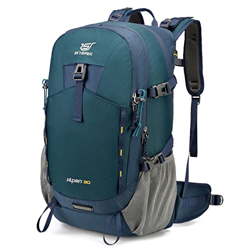 SKYSPER Wanderrucksack 30L Trekkingrucksack Wasserfest mit Rückenbelüftung und...