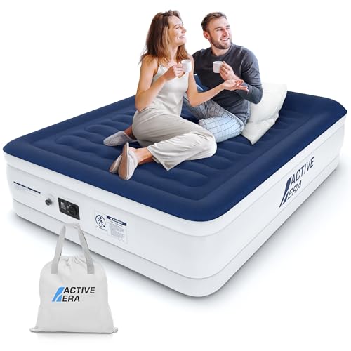 Active Era Luxus Luftbett 2 Personen, Luftmatratze selbstaufblasend mit eingebauter...