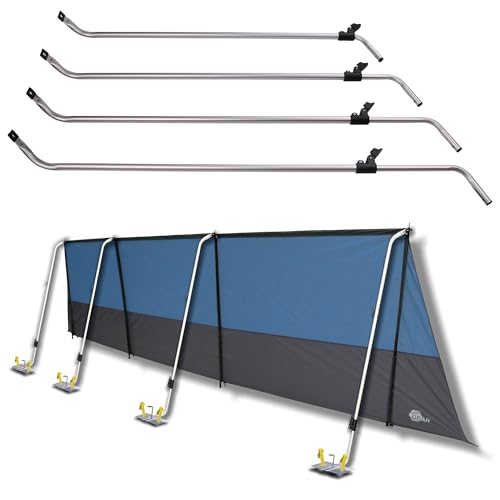 your GEAR Pole Set Windbreak - Aluminum Stangen für Sicht- und Windschutz,...