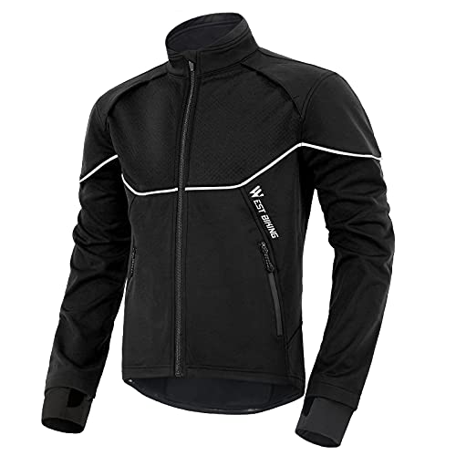 LuTuo Fahrradbekleidung Herren Winter, Warme Fahrradtrikot Tops, Elastisch Radtrikot...