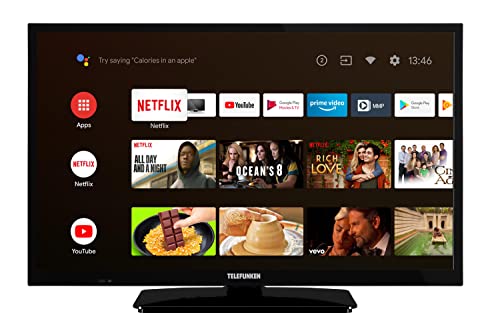 TELEFUNKEN XH24AN550MV 24 Zoll Fernseher/Android Smart TV (HD Ready, HDR, Triple-Tuner, 12...