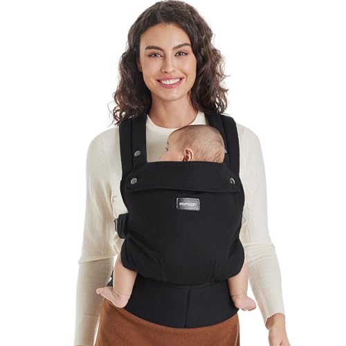 Momcozy Babytrage - Ergonomisch, gemütlich und leichtgewichtig, geeignet für 3-20 kg,...