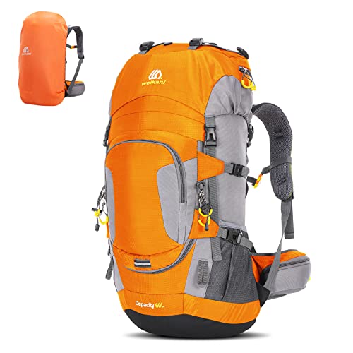 Lixada Wanderrucksack, 50 l, mit Schutzhülle, wasserdicht, ultraleicht, für Bergsteigen,...