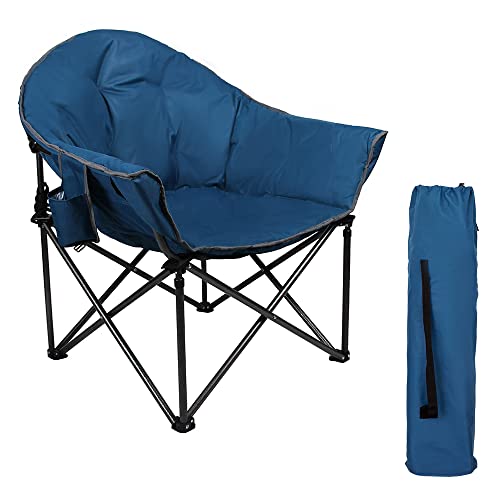 HIGH POINT SPORTS Campingstuhl Faltbar Moon Chair XXL bis 150kg Klappstuhl Campingsessel...