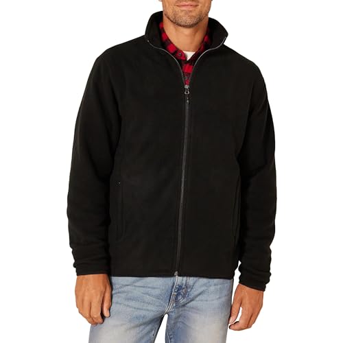 Amazon Essentials Herren Fleecejacke mit durchgehendem Reißverschluss (in Big und Tall...