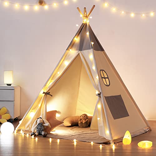 besrey Tipi Zelt für Kinder,Tippi Kinderzelt Kinderzelt für drinnen/Outdoor aus...