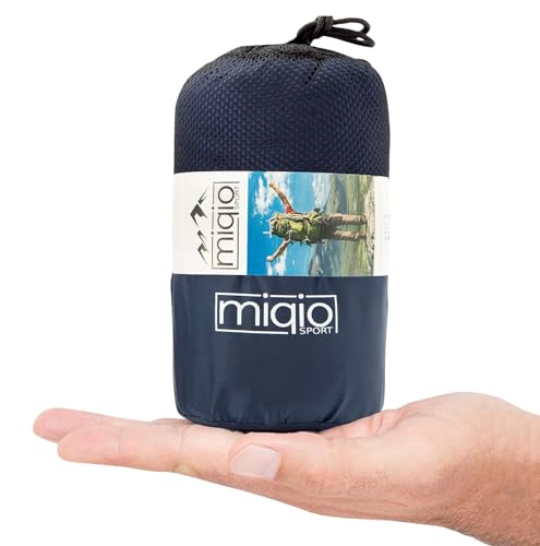 MIQIO® 2in1 Hüttenschlafsack Ultra leicht mit durchgängigem Reißverschluss (Links oder...