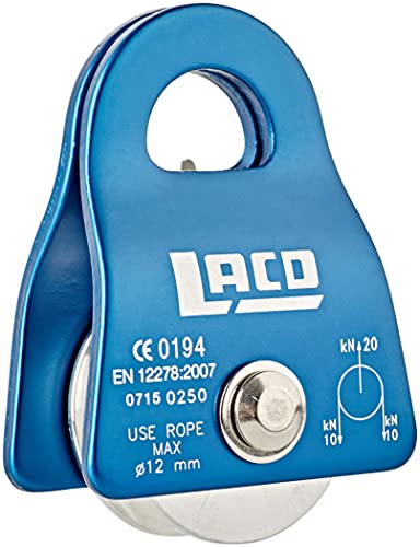 LACD Unisex – Erwachsene Pulley Mobile, small Seilrollen, Blue, Uni