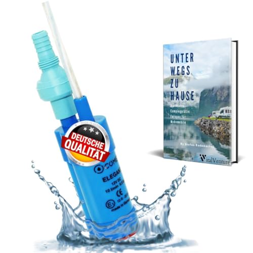 Comet Elegant wasserpumpe 12v - mit Rückschlagventil (fest) + Filter mit Set Camping...