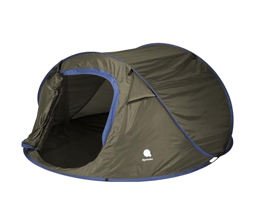 XXL Pop Up Wurfzelt grün 240 x 210 cm - 3 Personen - Sofortzelt für Trekking und Camping...