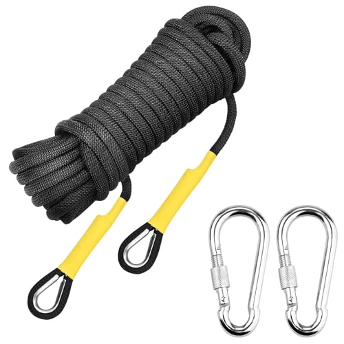 Outdoor Kletterseil 10M (33ft), 8mm Outdoor Kletterseil, statisches Kletterseil mit 2...