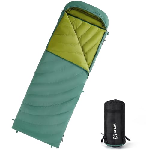 ATEPA Daunenschlafsack,Schlafsack Outdoor, Deckenschlafsack mit 600FP Daunen,...