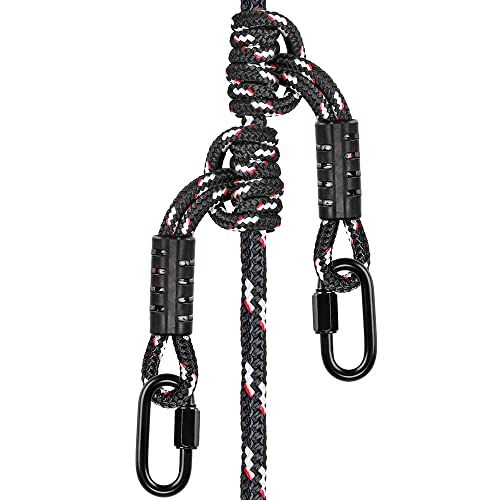 BeneLabel 50cm Sicherheitsseil, 2er Polyester Kletterseil mit Karabiner für Outdoor...