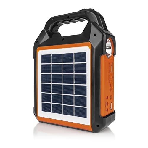 EASYmaxx Solar-Generator Kit 4500mAh | 2 Auflademodi: Solarpanel oder USB | Zum Aufladen...