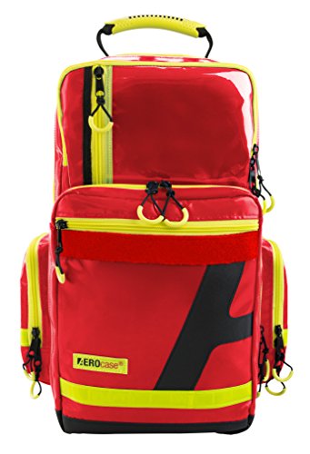 AEROcase Pro1R PL1C Notfallrucksack Plane inklusive Modultaschen (Rot)