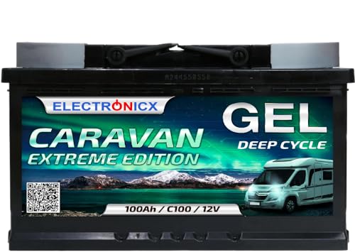 Electronicx Gel Batterie 12V 100Ah Caravan Extreme