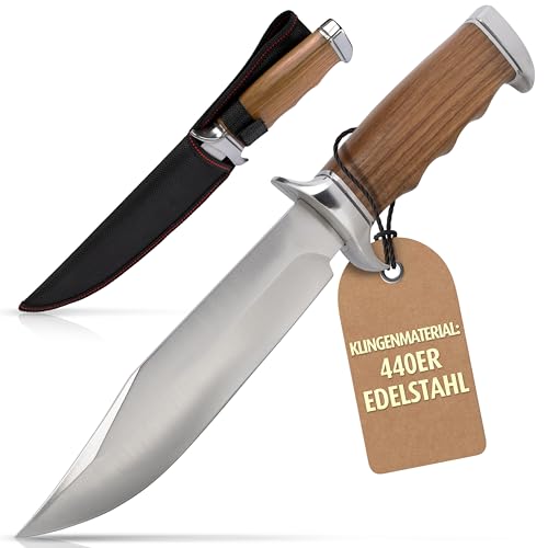 KOSxBO® klassisches & Zeitloses ca. 32 cm Jagdmesser - Jäger Messer - Outdoor - Freizeit...