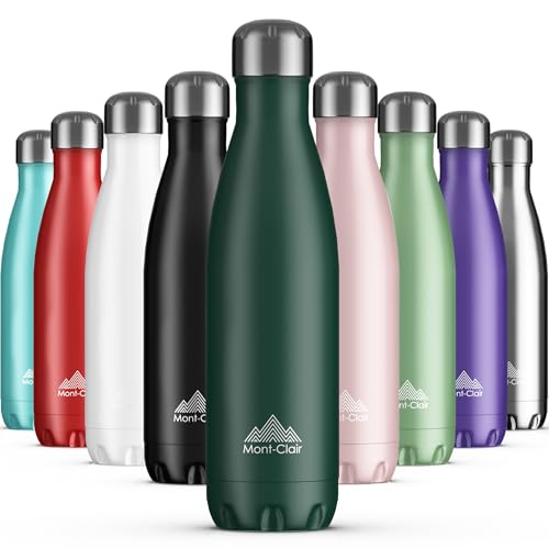 Mont-Clair Trinkflasche Edelstahl - Thermosflasche - BPA-freie - Water Bottle, Edelstahl...