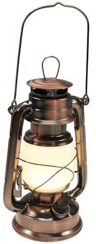 ChiliTec Led Campinglaterne 23cm Campinglampe Dimmbar Batterie mit Bügel Vintage Retro...