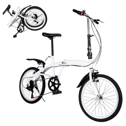 Garbenat 20 Zoll Faltrad 6 Gang Klapprad Erwachsene City-Faltrad für 1.4-1.9m, Outdoor...