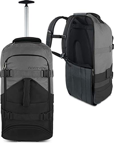 normani Backpacker Reisetaschen-Rucksack mit Trolleyfunktion - Trolley mit Frontloader...