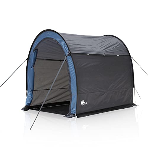 yourGEAR Zelt Vento - 200x180x180 cm wasserdichtes Gerätezelt Fahrradzelt Universalzelt mit Boden UV 50+ Schutz 5000 mm