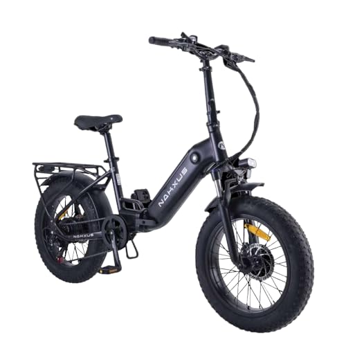 nakxus 20F213 E-Bike Klapprad Pedelec mit 20 Zoll Fat Tire, 250W 80N.m Motor 36V Li-ion...