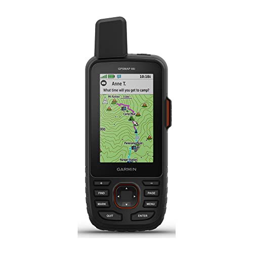 Garmin GPSMAP 66i, GPS-Hand- und Satellitenkommunikator, mit TopoActive Mapping und...