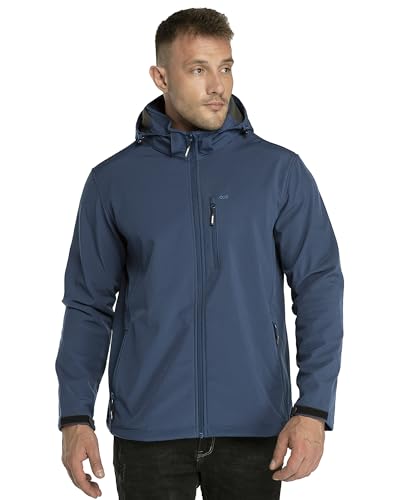 33,000ft Softshelljacke für Herren Wasserdicht Winterjacke Winddicht Warme Fleece...