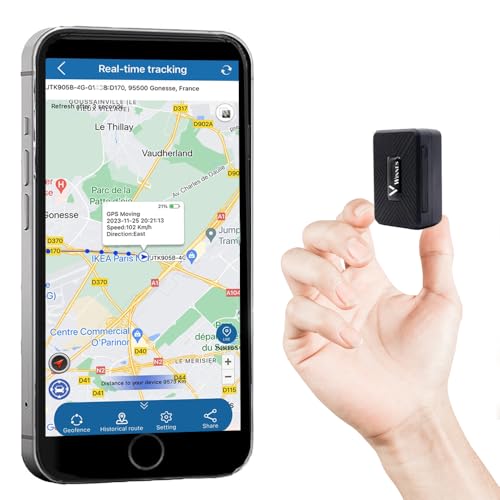 WINNES GPS Tracker Mini Ohne ABO Mit Starker Magnet, GPS Tracker Auto, Kinder, Hund,...