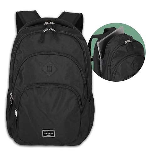 Travelite Handgepäck Rucksack, Laptop Rucksack 15,6 Zoll, BASICS, Daypack, Tagesrucksack...