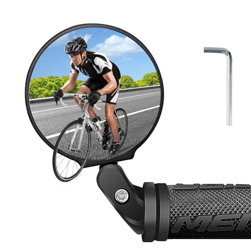 Fahrradspiegel, Großes HD 360° Drehbar Fahrrad Rückspiegel, Klappbar Fahrrad Spiegel,...