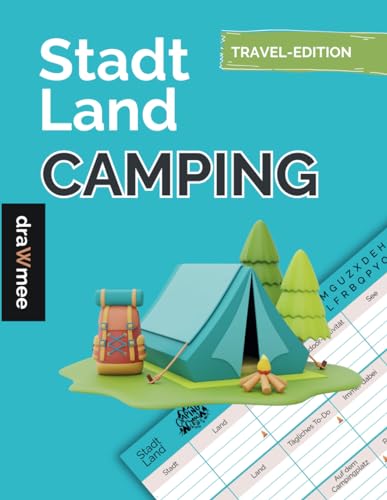 Stadt Land Camping: Reise-Edition - Quiz Geschenk für Camper & Wohnmobil-Fans: Spielblock...