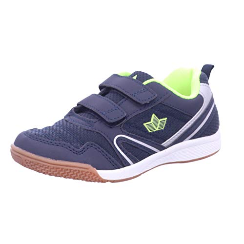 Lico BOULDER V Unisex Kinder Multisport Indoor Schuhe, Marine/ Lemon, 31 EU