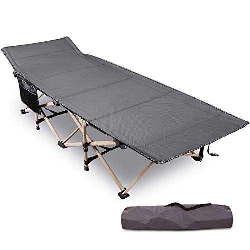 REDCAMP XXL Feldbett klappbar für Erwachsene 226kg, 71cm Extra breite Campingbett...