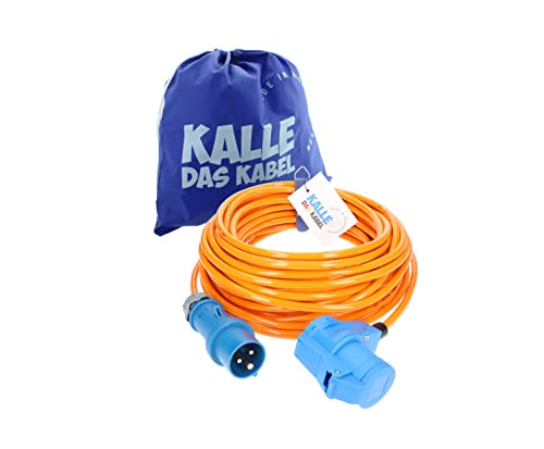 KALLE DAS KABEL CEE Verlängerung Kalle Blue Signal 2,5mm² Winkel Industrie BAU Boot Womo...