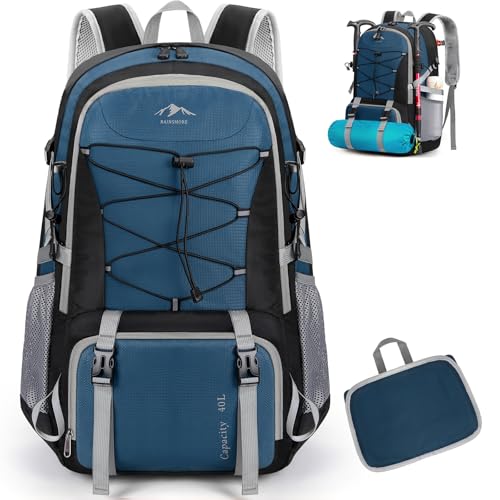 RAINSMORE Wanderrucksack Herren Damen 40L Wasserdichter Rucksack Leichter Reiserucksack...