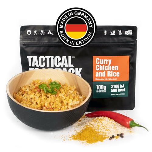 Tactical Foodpack Reiscurry mit Hähnchen - Gefriergetrocknete Mahlzeiten I zum Verzehr...