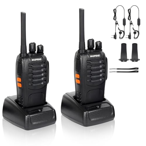 Walkie Talkie 16 Kanäle CTCSS/DCS - Wiederaufladbares Walkie Talkie 1500mAh,...