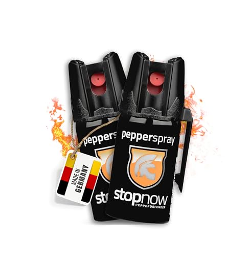 stopnow - 2er Set Pfefferspray & KO-Spray für Selbstverteidigung, Bären & Hunde-Abwehr -...