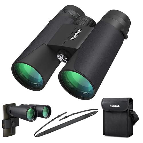 Kylietech Fernglas 12x42 HD Kompakte Ferngläser wasserdicht für Vogelbeobachtung, Jagd,...