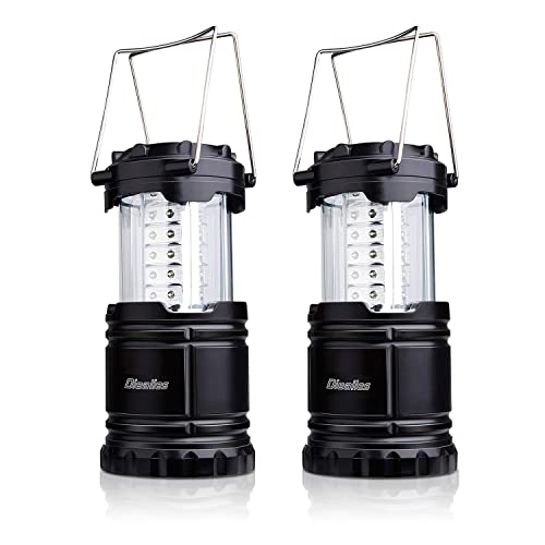 Diealles Campinglampe, 2 Pack 30 LEDs Campinglampe, Faltbare Wasserdicht Camping Licht mit...