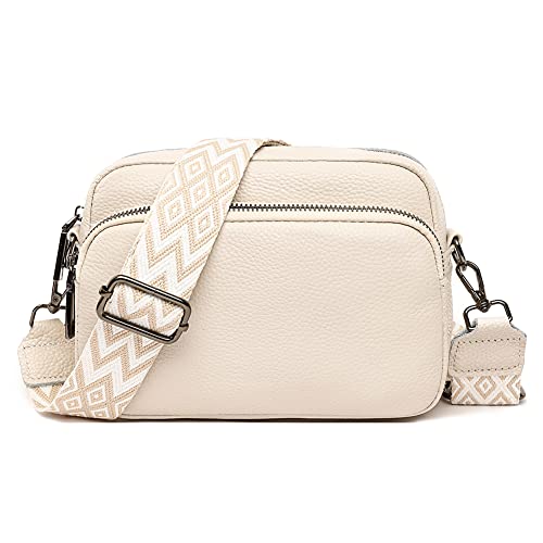 TIAASTAP Damen Handy Umhängetasche Echtes Leder Crossbody Bag Damen Handytasche zum...