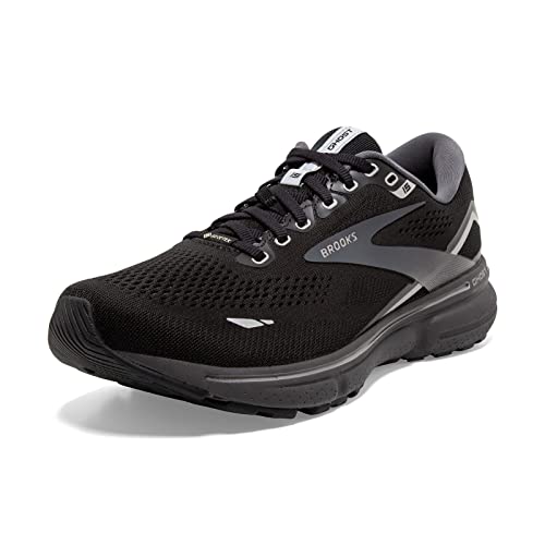 BROOKS Herren Ghost 15 GTX Sneaker, Black/Blackened Pearl/Alloy, 45 EU