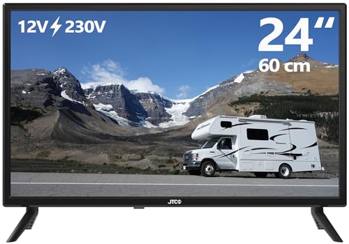 JTC 24 Zoll HD TV JTCT24H39241 mit **12-Volt/230-Volt-Anschluss** und Triple Tuner für...