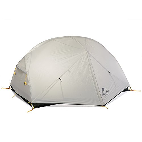 Naturehike Mongar Ultraleichte 2 Personen Zelt 20D Silikon Doppelten Camping Zelt (Grau)