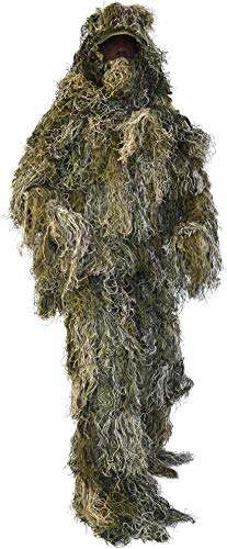 Taktischer 'Ghillie Suit' Tarnanzug mit Jacke, Hose, Kopf- und Gewehrabdeckung Farbe...