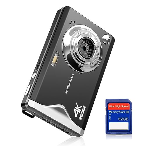 Digitalkamera CCN, 48MP 1080P FHD Fotokamera mit 3,0 Zoll Bildschirm, 16X Digitalzoom...